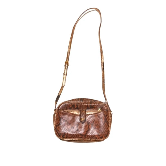 NEW Gili Crossbody Snake Embossed Genuine Leather Purse with Wallet - Picture 16 of 16